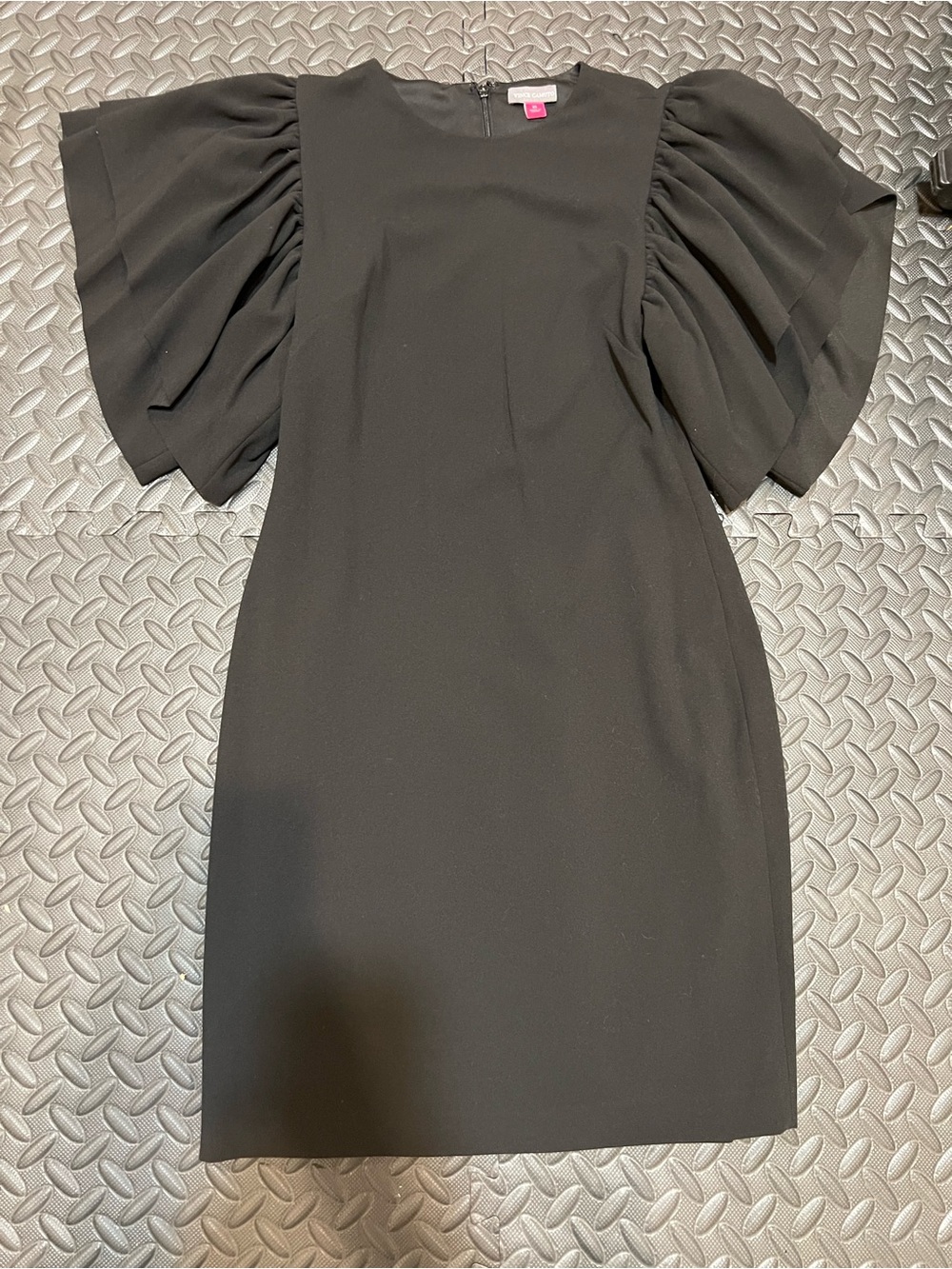 Vince Camuto Black Puff-Sleeve Mini Dress